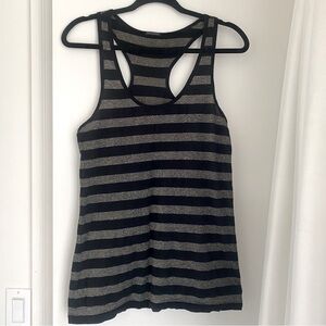 Scotch & Soda Black and Gray Racerback Tank Top